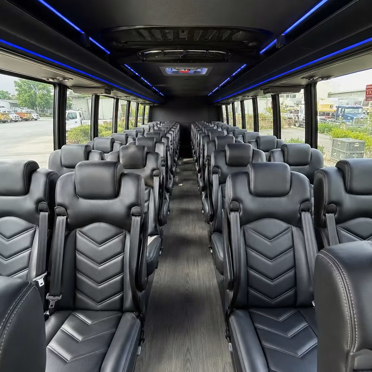 28 passenger minibus inside