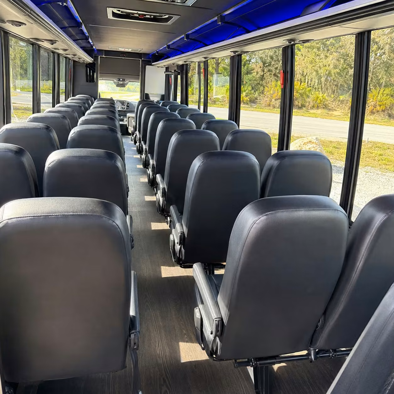 35 passenger minibus interior