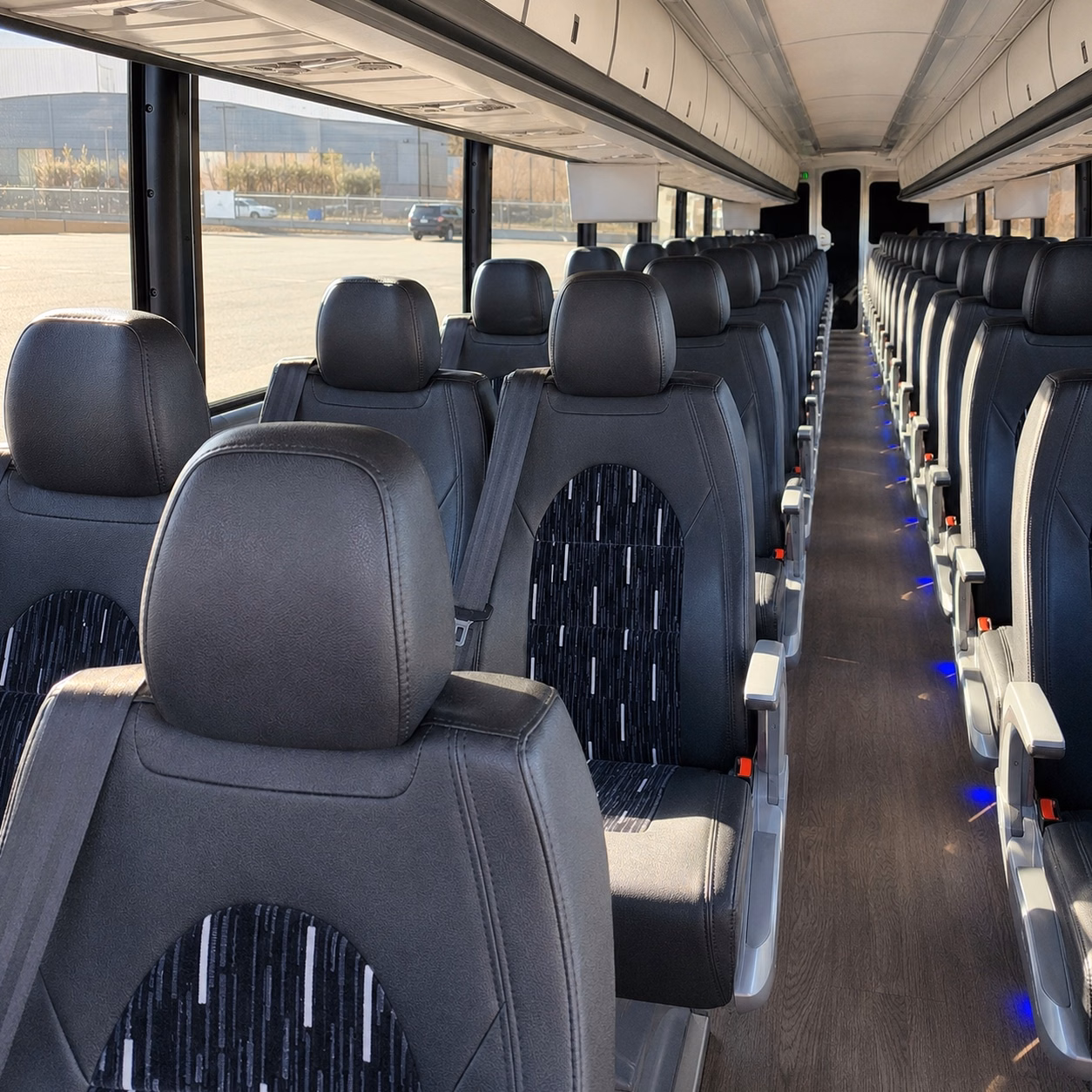 citrus heights charter bus rental interior